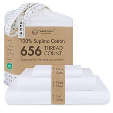 Twin XL Sheet Sets 656 Thread Count Supima Cotton Sheets for Twin XL Mattre...