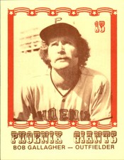 1976 Phoenix Giants Caruso #13 Bob Gallagher - NM Blank Back Baseball Card