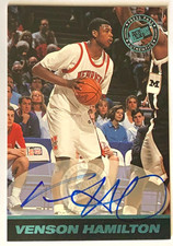 1999 Press Pass SE Autographs Blue Venson Hamilton Autograph #'D 270/500