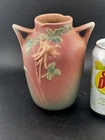 Roseville #14-6 Pink Columbine Vase In Excellent Mint Condition