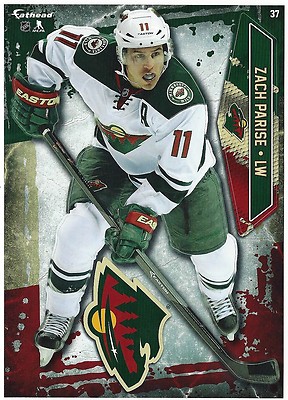 ZACH PARISE MINNESOTA WILD FATHEAD TRADEABLES REMOVABLE STICKER NHL 2016 #37 