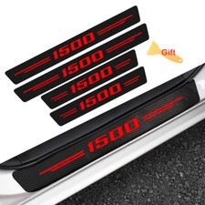 4x For Ram 1500 Carbon Fiber Cab Truck Door Sill Scuff Plate Protector Cover 4x For Ram 1500 Carbon Fiber Cab Truck Door Sill Scuff Plate Protector Cover