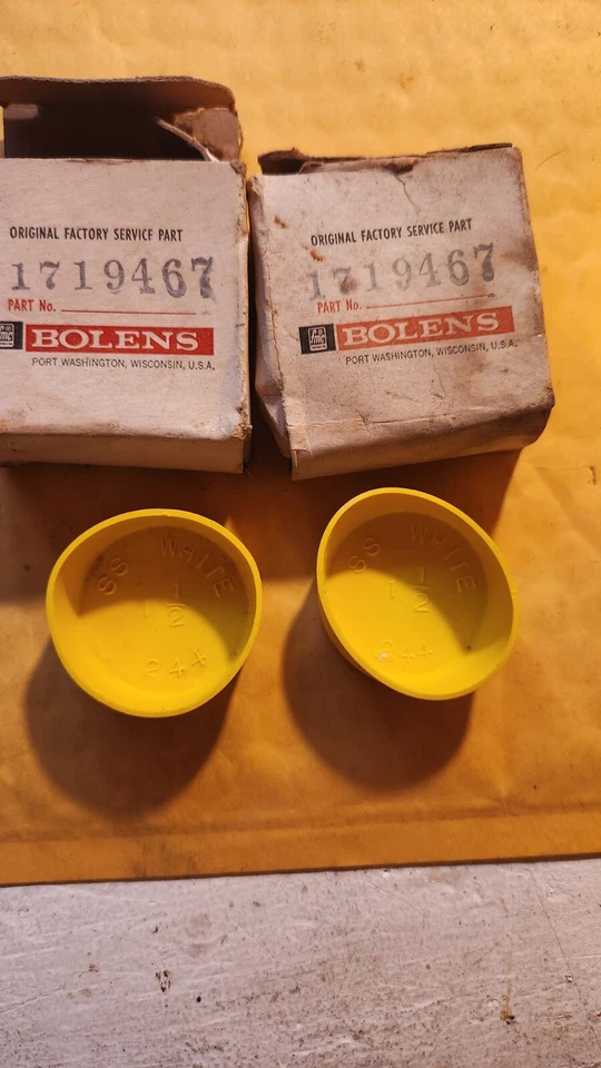 (2) PACK GENUINO NOS NLA BOLENS 1719467 AMARILLO LAVADO BRIDA TAPA CUBIERTA [6400E] Foto 2 de 2