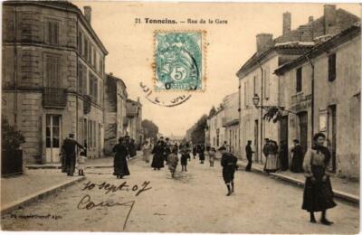 CPA TONNEINS-Rue de la Gare (264153)