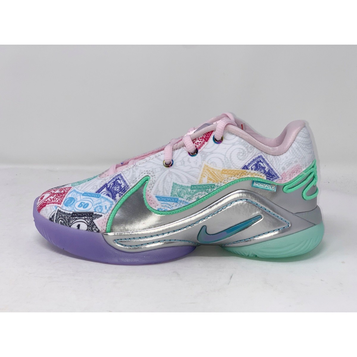 Nike Lebron 22 'Monopoly Money' Gray Sneakers, Size 7Y / 8.5W