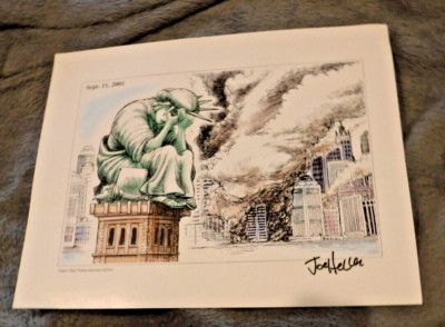 The Statue of Liberty holds her head in her hands  SEPT 11, 2001 BY JOE HELLER