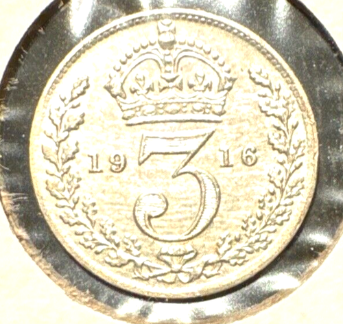Great Britain 1916 3 pence KM 813 BU (1) - Picture 2 of 3