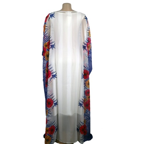 African Women Batwing Sleeve Robe Cocktail Party Gown Loose Long Maxi Dress New - Picture 37 of 43