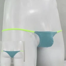 K205 C Mens Micro Bikini Thong String waist Fine Cotton Soft Smooth colors