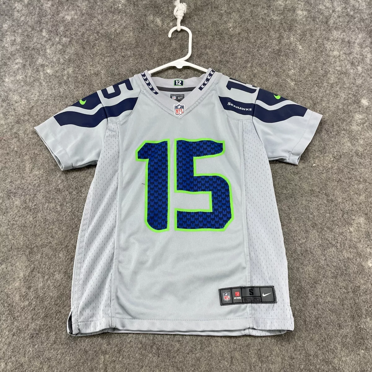 Seattle Seahawks Jersey Boys Large Grey Green Matt Flynn 15 On