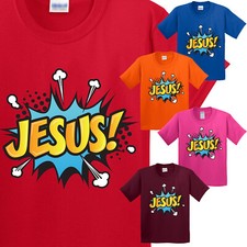 Jesus Christian Religious Faith Christ Church Boys Kids Teen Girls Gift T-Shirt