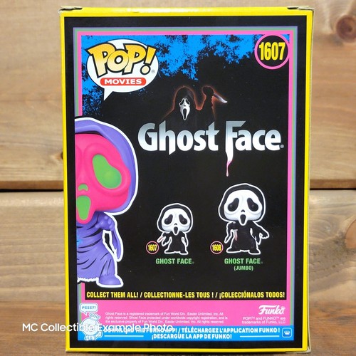 Scream Ghost Face 1607 Black Light Funko Pop! Figura Vinilo Entertainment Earth - Imagen 4 de 4