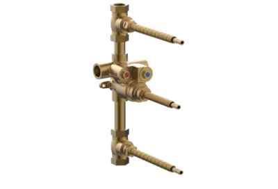 Phylrich 1-148 3/4'' Thermostatic Valve with Two 3/4'' Volume Controls BRASS, New!