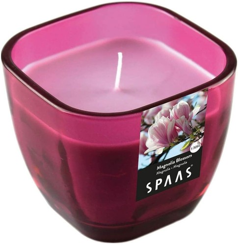 Scented Candle in Glass, 30 hours burning time Scented Candles Square Glass - Picture 30 of 40