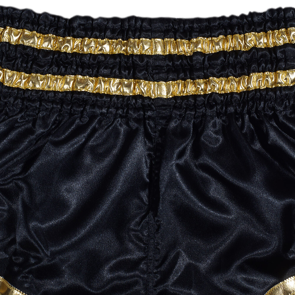 TKB TopKing Muay Thai Boxing Shorts Kickboxing MMA Black