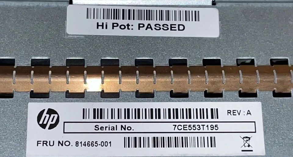 HP ARTESYN 814665-001 7001540-J000 Rev. A 573W Für MSA2040/2050 Storage Netzteil - Image 4 of 4