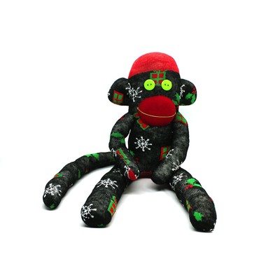 christmas sock monkey