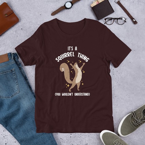 Men/Women Squirrel Lover It's a Squirrel Thing You Wouldn't Understand t-shirt - Picture 7 of 14