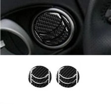 Cubierta adhesiva de escape de ventilación de aire acondicionado de coche de fibra de carbono para Nissan 350Z