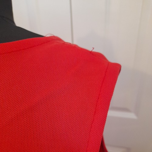 True Vintage 70s Orange Sleeveless Mod Dress Sz16 Belt/elastic Waist festival - Picture 6 of 6