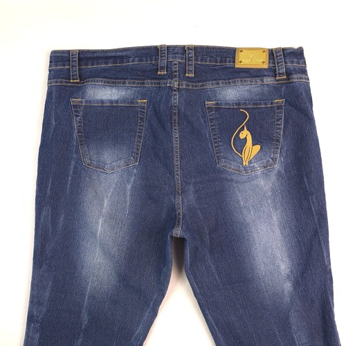 Baby Phat Wide Leg Capri Damen Denim Blau Jeans Größe 20 (Maße 40x25) - Bild 8 von 18