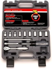 Cougar Pro A21 13 Pc. 6 Pt. Std. Socket Set, 1/4 in. Drive