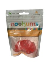 Nookums Paci-Plushies Replacement Pacifiers NEW - Set of 2 - Pink