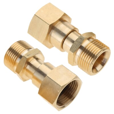 #ad #ad 2 Pcs M22 14mm Swivel Joint Connector Brass Pressure Washer Swivel Fitting $14.46
