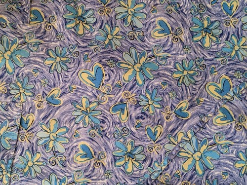 Medical Nursing Scrubs Scrub Wear flowered top M Fundamentals pants blue green - Picture 3 of 7