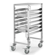 7 Level Gastronorm Racking Trolley