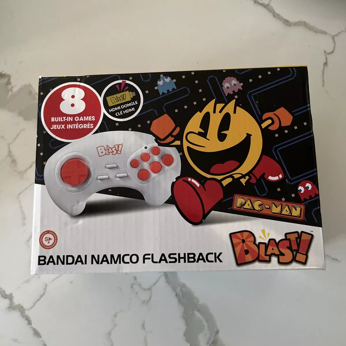 Bandai Namco Flashback Blast Plug Play 20 Video Games Pac Man OPEN BOX NEW