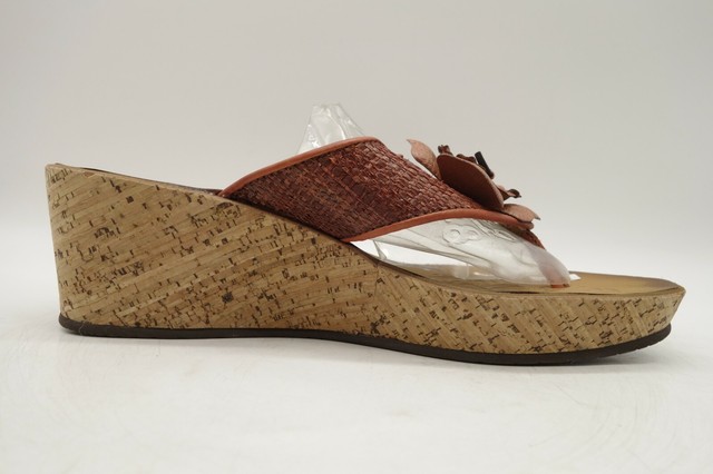 clarks floral wedge