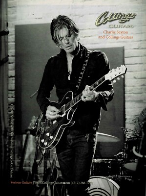 Charlie Sexton - Collings Guitars - 2014 Print Advertisement | eBay