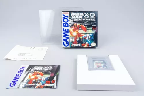 Nintendo Game Boy *Iron Man / X-O Manowar in Heavy Metal* CIB CIB AXIE-USA