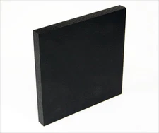 HDPE King Starboard Plastic Sheet - 1/2" Thick (12mm) - Black - 24" x 27"