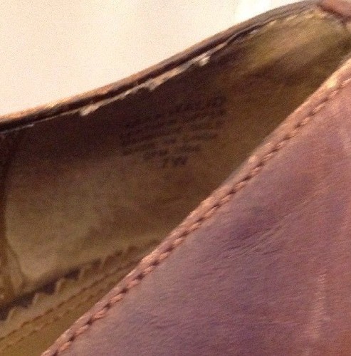 7 W Anne Klein braune Leder Halbschuhe - Bild 6 von 12