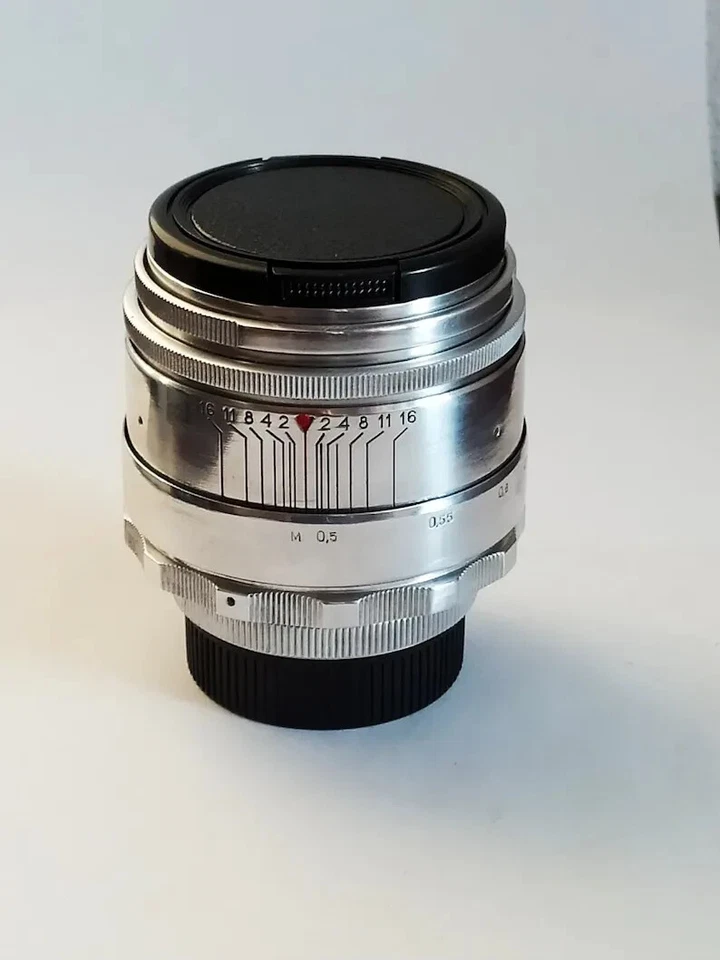 Helios 44 Photo Lens 8 blades 2/58 mm mount M42 Silver - Image 4 of 4