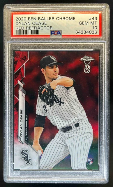2020 Topps Chrome Ben Baller Edition Dylan Cease RC Red Refractor #5/5 PSA 10