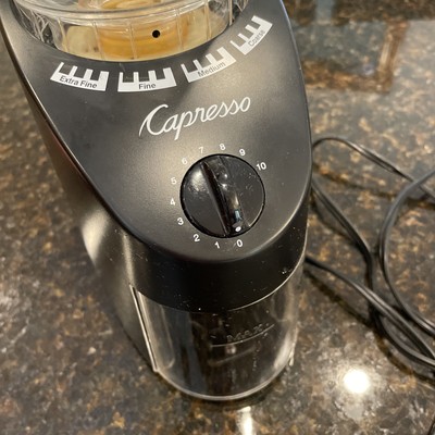 Jura Capresso Infinity 560 Black Conical Burr Coffee Grinder READ