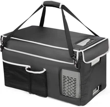 BougeRV 23 Quart Insulated Protective Cover, 12 Volt Car Refrigerator Cover, Por