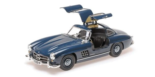 Mercedes Benz 300SL I W198 dark blue 1955 1:18 Minichamps