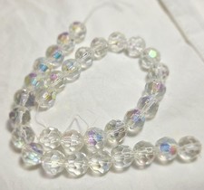 Clear Crystal Faceted Round Beads For Jewelry Making 10mm