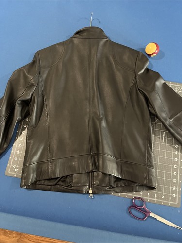 Mixit Giacca Pelle Donna Taglia L Nera Moto Biker City Y2K - Foto 10 di 13