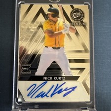 2024 Leaf Press Pass Premium Autographs Nick Kurtz #BA-NK1 85/199 (AU, RC)