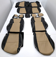 For Toyota Crown Xle 2023-2026 Black Beige Leather Seat Covers B157