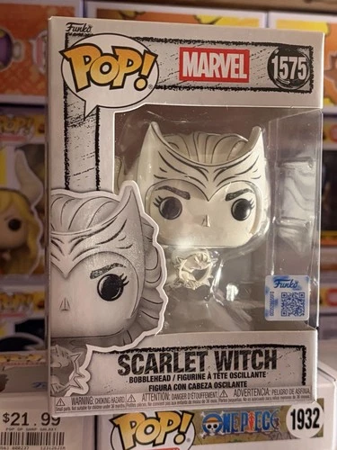Marvel Hand Drawn Series: Scarlet Witch Funko Pop #1575! With Free Protector!