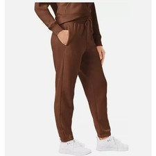 Member's Mark Women Soft Jogging Pant Brown Fleece Jogger Sz Medium NWT