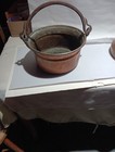 VTG COPPER/CAULDRON POT (HAND HAMMERED) 10"T 5 1/2 W &COPPER FUNNEL 8 1/4W 14"T — photo 6