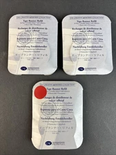 Lot of 3 Creative Memories TAPE RUNNER REFILL 34 ft Double Sided Self Adhesive