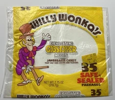 1980’s Willy Wonka Everlasting Gobstopper Minis Bag Vintage Candy